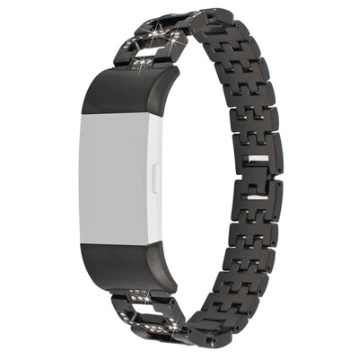 

〖Follure〗Replacement Small Metal Crystal Watch Band Wrist strap For Fitbit Charge 2