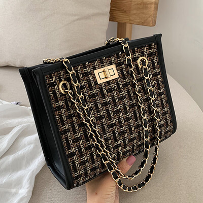 

Single shoulder bag women 2019 new spring&summer Joker Messenger bag chain high-capacity fashion tote bag