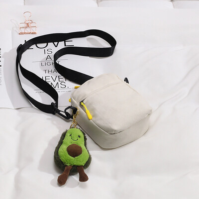 

Cute small bag female ugly cute girl bag 2019ins super fire Japanese wild canvas shoulder Messenger bag tide