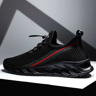 

Mens shoes summer Korean fashion breathable mesh shoes 2019 new mens canvas shoes youth sports running shoes