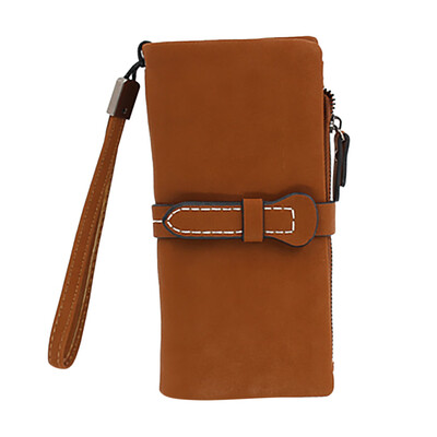 

Tailored Womens 2019 New Matte Zipper Long Wallet Multi-Function Mobile Phone Bag