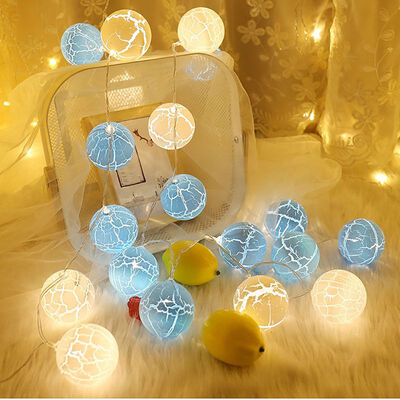 

LED string lights crack ball stars waterproof fairy decoration outdoor holiday garland christmas balloon lights