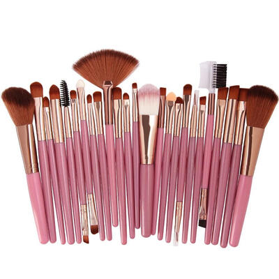 

Foundation Makeup Brushes Coffee Handle Very Soft Hair Blush Powder Make Up Brush Face Cosmetic Tools