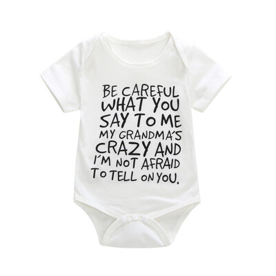 

Newborn Baby Romper For Boy Girl Infant Clothes Letter Print Cotton Romper Jumpsuit Outfit Summer
