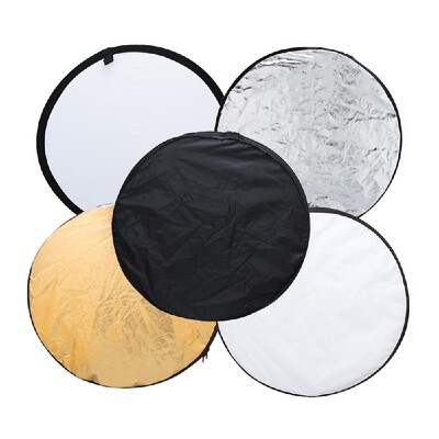 

Andoer 43" 110cm Disc 5 in 1 Gold Silver White Black Translucent Multi Portable Collapsible Photography Studio Photo Light R
