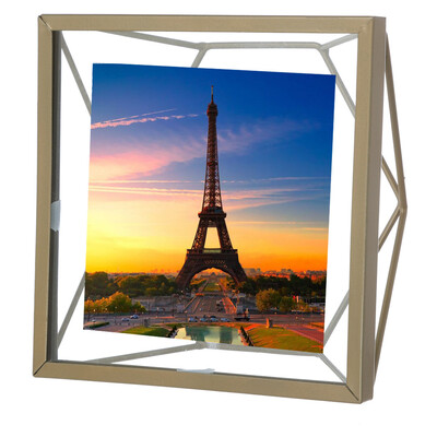 

Siaonvr Geometric Metal Square Photo Frame With Frame 6×6Inch BlackGold