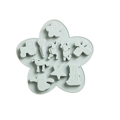 

Gobestart Cute Lamb Farm Silicone Fondant Mould Chocolate Sugar Craft Cake Mold Baking