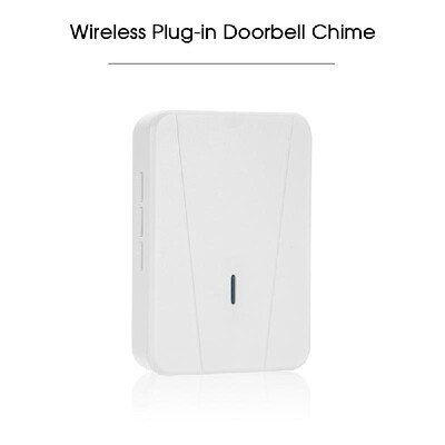 

Wireless Plug-in Doorbell Chime With LED 5 Levels Volume 55 Ringtones Compatible with Visual Doorbell with WiFi Wireless Doorbell