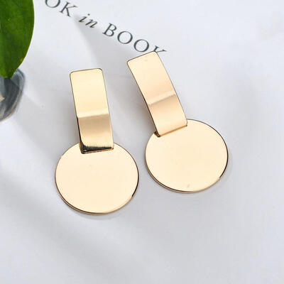 

New Fashion Big Circle Round Drop Earrings for Women Gold Silver Color Earring Party Jewelry Gift Statement Punk Mujer oorbellen