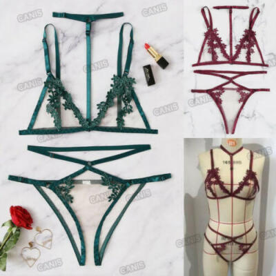 

Women Sexy-Lingerie Babydoll Lace Nightwear Sleepwear G-string Choker Underwear