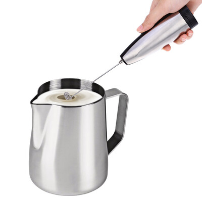 

Stainless Steel Electric Milk Frother Mixer Handhold Egg Foamer Stirrer