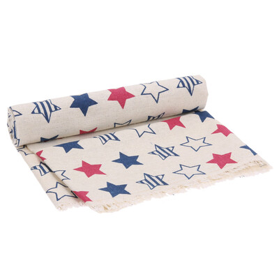 

Handwork Sewing DIY Cloth Cartoon Print Pattern Natural Cotton Linen Fabric