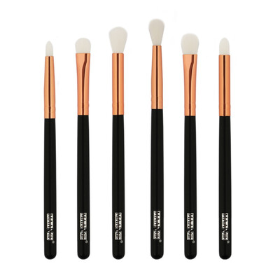 

6 Pcs Synthetic Hair Wooden Handle Eye Brushes Set Eyeshadow Pencil Makeup Brush Make up Tool Set & Kits