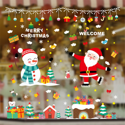 

〖Follure〗2020 Merry Christmas Household Room Wall Sticker Mural Decor Decal Removable