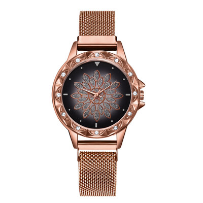 

Fashion steel belt ladies watch Yiwu hot sale personality watch quartz watch