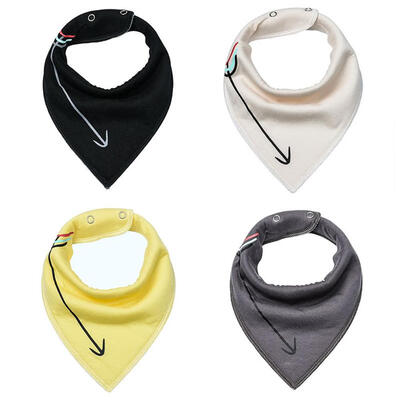 

4pcs Toddler Infant Baby Dribble Bib Triangle Towel Saliva Towel
