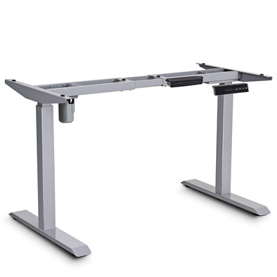 

Electric Height Adjustable Standing Desk Frame with Memory Control-Gray