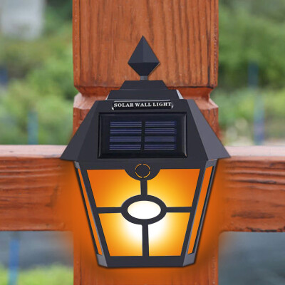 

〖Follure〗Flickering Flames Wall Light LED Solar Wall Lights Outdoor Dancing Flame Light