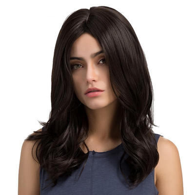 

Greensen Womens Wig Black Long Curly Synthetic Hair Heat Resistant Cosplay Wig