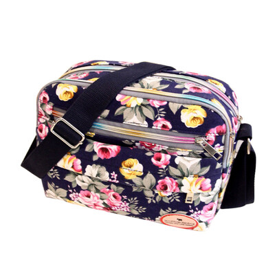 

Fashion Flower Print Women Canvas Square Crossbody Shoulder Bag Messenger Pouch