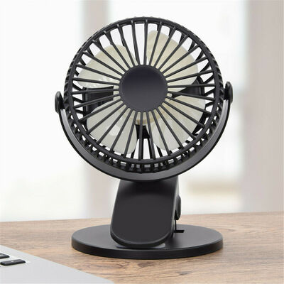 

3 Speed Clip On Table-Top Air Fan Cooler Tent Office Desk Fan USB Rechargeable