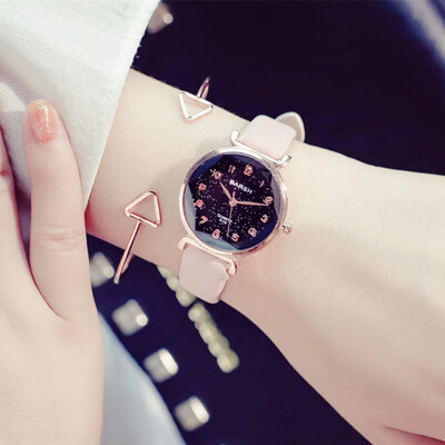 

French Minority Watch Female Student Korean Edition Simple Temperament Star Series Girls Lovely Baitao Small Fresh ins