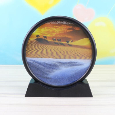 

Quicksand painting ornaments living room creative arts&crafts 3d stereoscopic landscape simple decorations home gifts Round 7