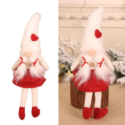 

Christmas Decoration Doll Couple Forest Man Sitting Pose Doll Christmas Tree Party Decoration