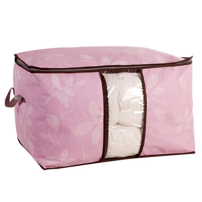 

Thicken Leaves Printed Quilt Storage Bag Clothing Bedding Blanket Organizer
