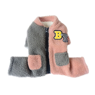 

Puppy Autumn Warm Winter Cotton Coat Dog Fold Zip Hoodies Dog Jacket Costume Pet Cat Clothes Pet Product For Small Medium
