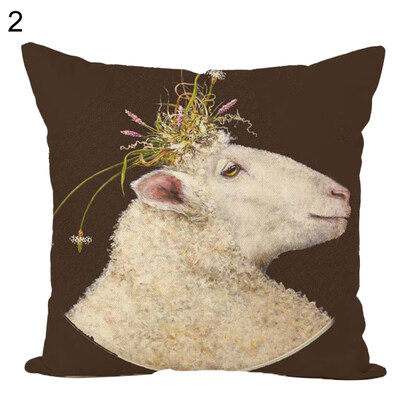 

45x45cm Nordic Animal Throw Pillow Case Cushion Cover Sofa Bed Car Home Decor