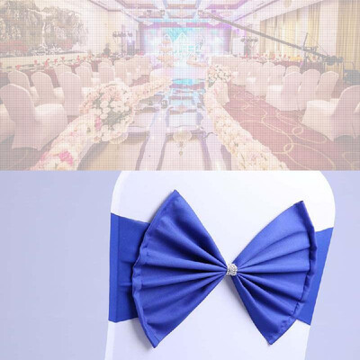 

Chair Sash Bow Elastic Chair Ribbon Back Tie Bands for Wedding Party Ceremony Banquet