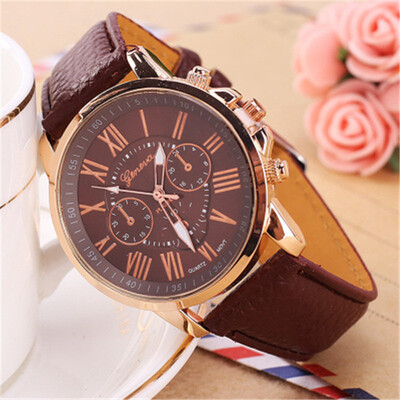

Explosive belt watch double-layer three-eye six-needle mens belt watch Geneva watch