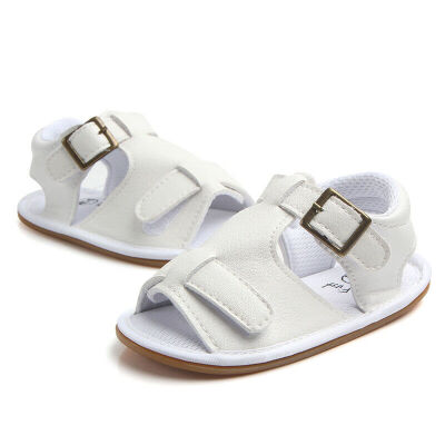 

Summer Baby Kids Boy Girl Cute Leather Sandals Soft Sole Anti-slip Crib Shoes