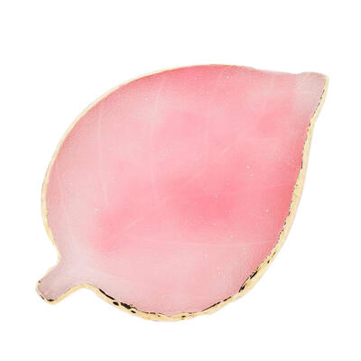 

Leaf Shape Natural Resin Nail Art Color Palette Acrylic Gel Polish Holder