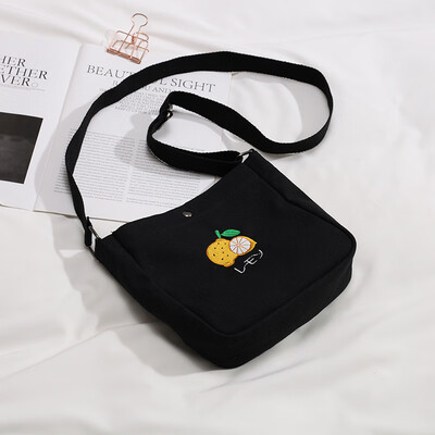 

North Baobao Japanese single shoulder canvas bag 2019 Korean version oblique bag female Baihuamori cute small fresh canvas bag