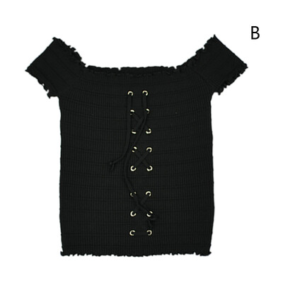 

Novel Tops Women Popular Womens Tank Top Leaking Shoulder Sexy Vest Wooden Ear Strap Vest Knit Solid Color Vest