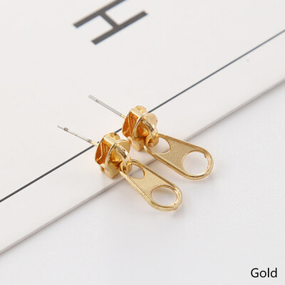 

Punk Rock Zipper Earrings Tools Stud Stainless Steel Tragus Cartilage Ear Piercing Women Men Body Jewelry