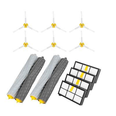 

〖Follure〗Side Brush&Hepa Filters&Bristle Brush Replacement for i-Robot Roomba 900 960 980