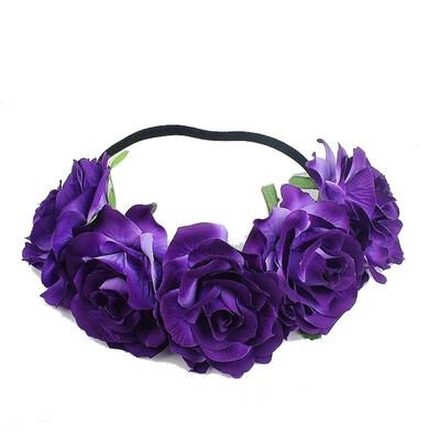 

〖Follure〗Fashion Women Girls Flower Head Hollow Elastic Hair Band Headband Wedding Party