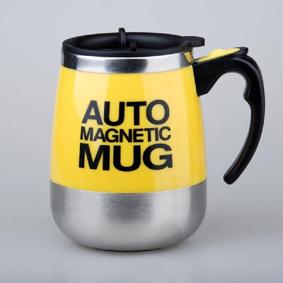 

400ML Automatic Magnetic Mug Mixing Stainless Steel Coffee Milk Juice Cup Insulated Stirring Mix Bottle Drinkware