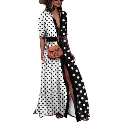 

Womens Summer Boho Casual Long Maxi Evening Party Cocktail Beach Dress Sundress