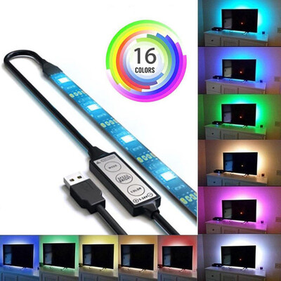 

Gobestart USB Powered RGB 5050 LED Strip Lighting For TV Computer Background Light