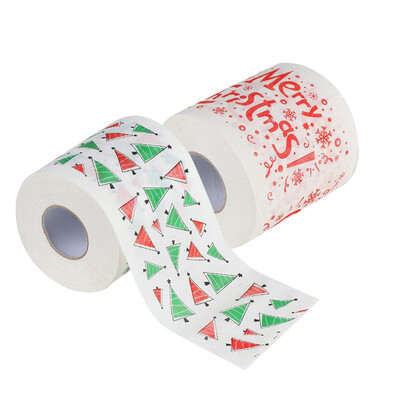 

Gobestart 2PC Home Santa Claus Bath Toilet Roll Paper Christmas Supplies Xmas Tissue Roll