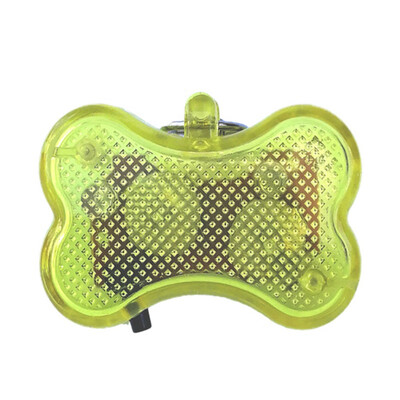 

LED Pet Collar Pendant Dog Cat Fashion Bone Shape Light Pendant Battery Operated Safety Glowing Collar Decoration Pet Dog Supply