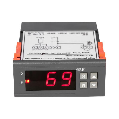 

10A 12V Mini Digital Air Humidity Control Controller Measuring Range 1 99 with Sensor