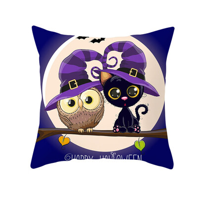 

〖Follure〗Halloween Owl Series Pillow Case Nordic Sofa Cushion Waist Pillow Case Halloween