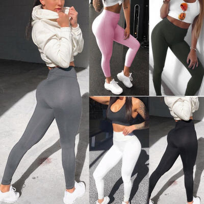 

Womens Yoga Fitness Leggings Running Gym Stretch Sports Pants Trousers Exercise