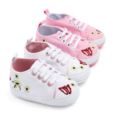 

Baby Shoes Girls Newborn Soft Soles Leather Crib Soft Sole Shoe Sneaker 0-18M