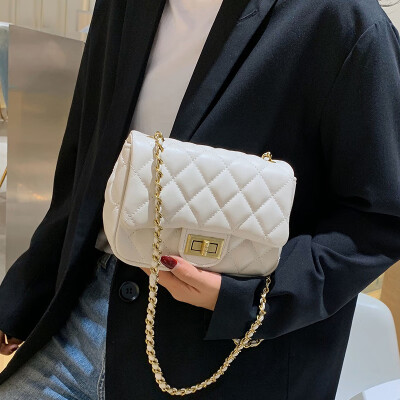 

Small fragrance rhombic chain bag female 2019 Korean version of the new fashion single shoulder Messenger bag ins wild gas